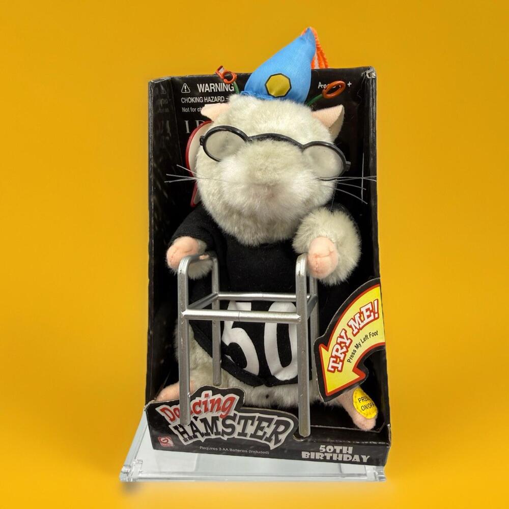 Gemmy Singing Dancing Hamster 50th Birthday Sings And  Dance